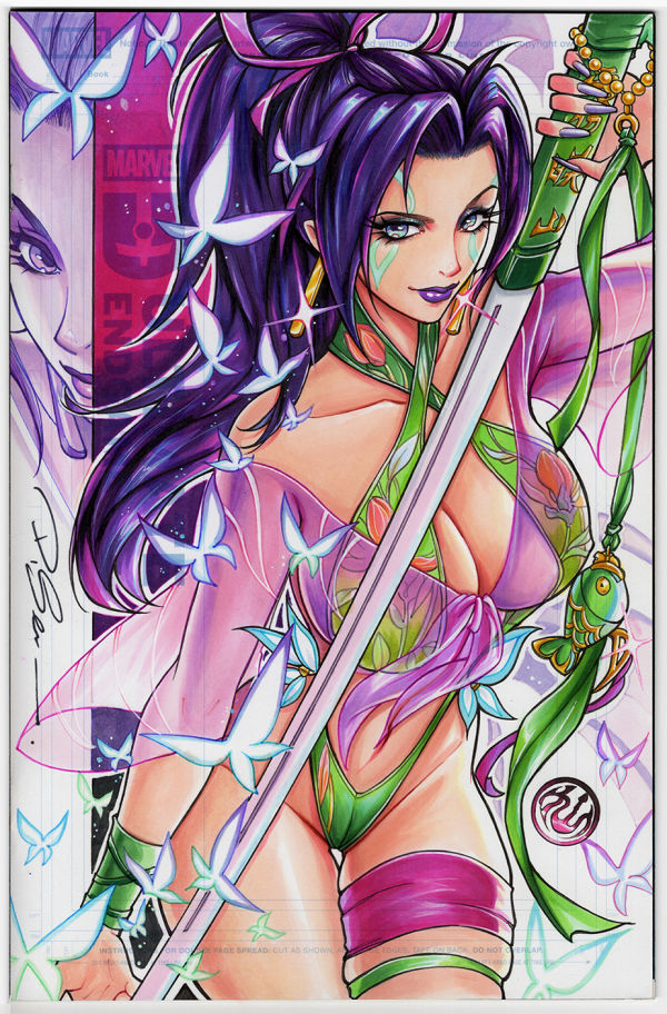 Image for Swimsuit Psylocke Sketch Cover by Disanxian