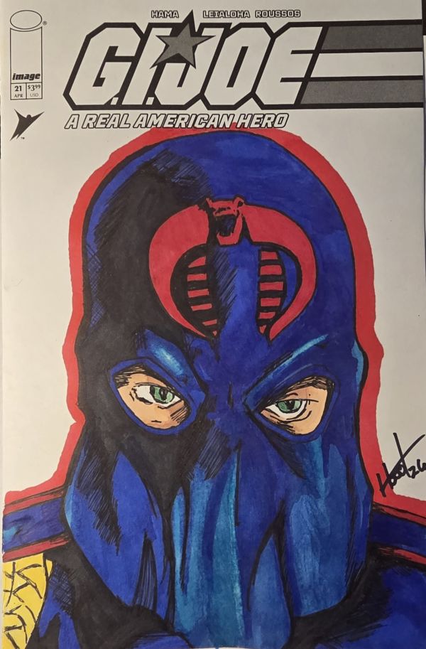 Image for G.I. Joe A Real American Hero Sketch Cover Signed