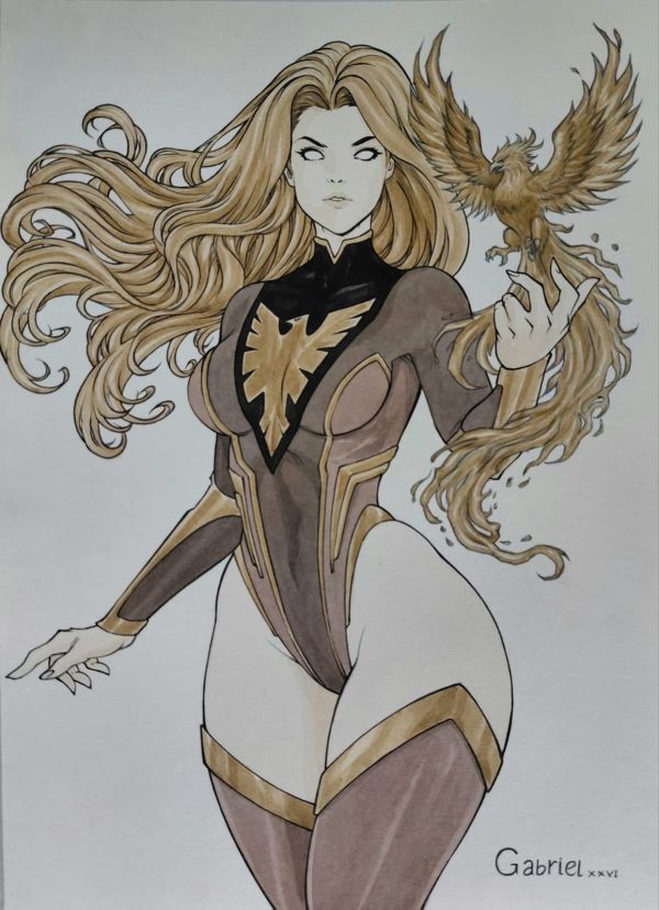 Image for black phoenix, 8.3” X 11.8”
