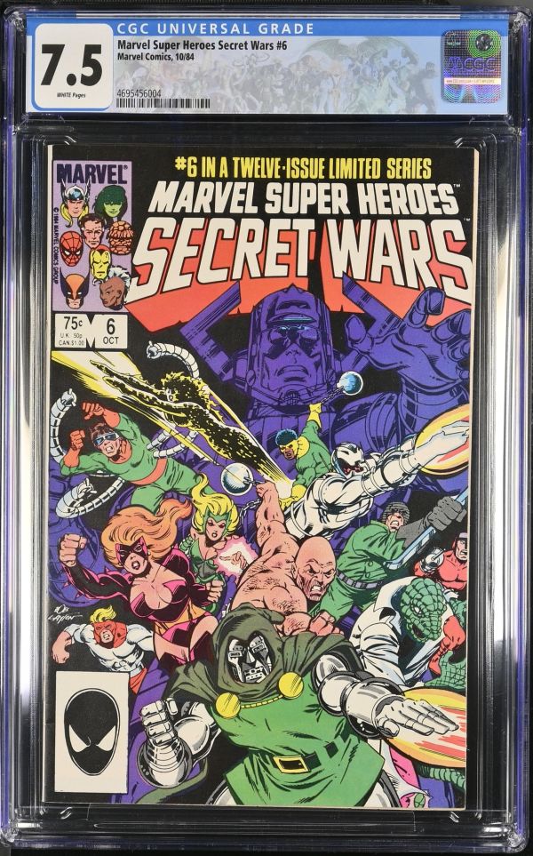 Image for Marvel Super Heroes Secret Wars #6 CGC 7.5