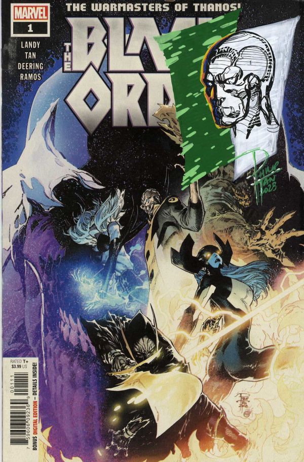 Image for The Black Order #1 Silver Surfer Remark by Philip Tan