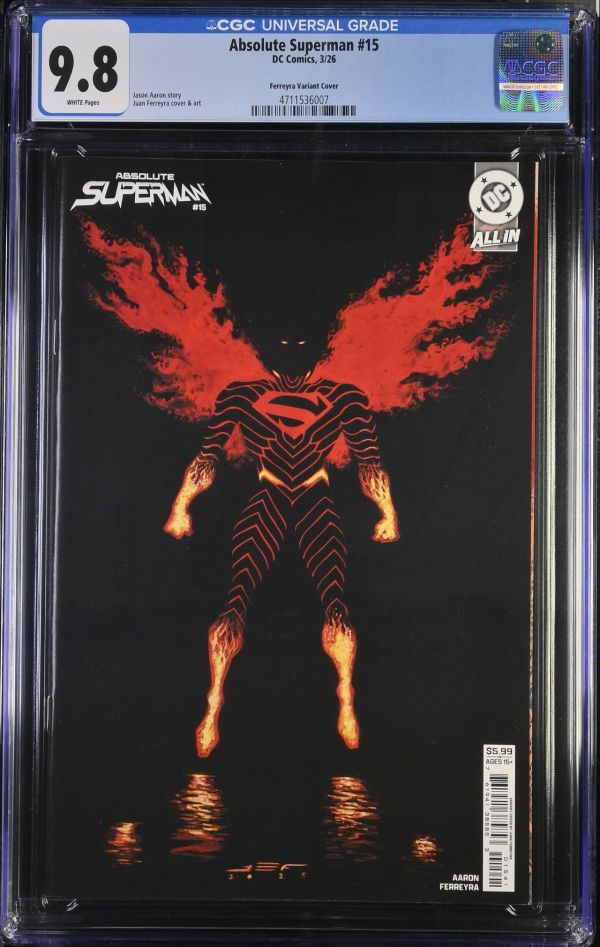 Image for Absolute Superman #15 Ferreyra Variant CGC 9.8
