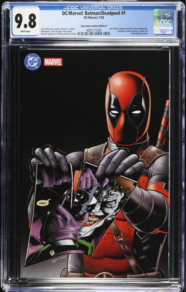 Image for Batman/Deadpool #1 CGC 9.8 Sad Lemon Comics Edition B