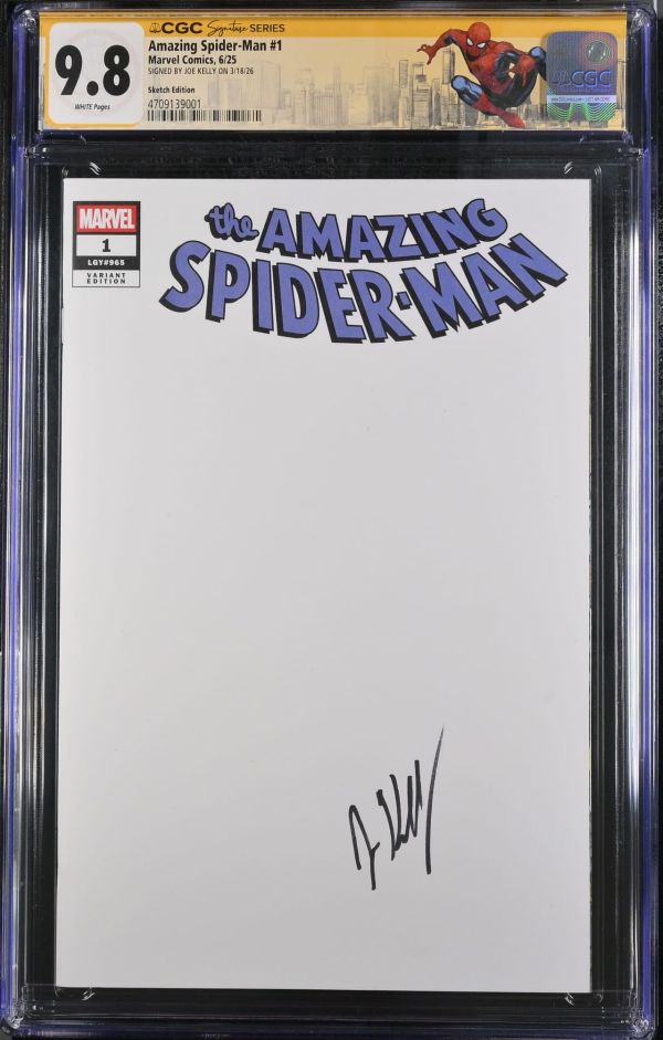 Image for Amazing Spider-Man #1 Sketch Edition CGC 9.8 Signed by Joe Kelly