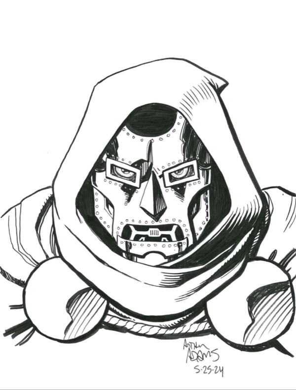 Image for Doctor Doom 9x12 by Arthur Adams
