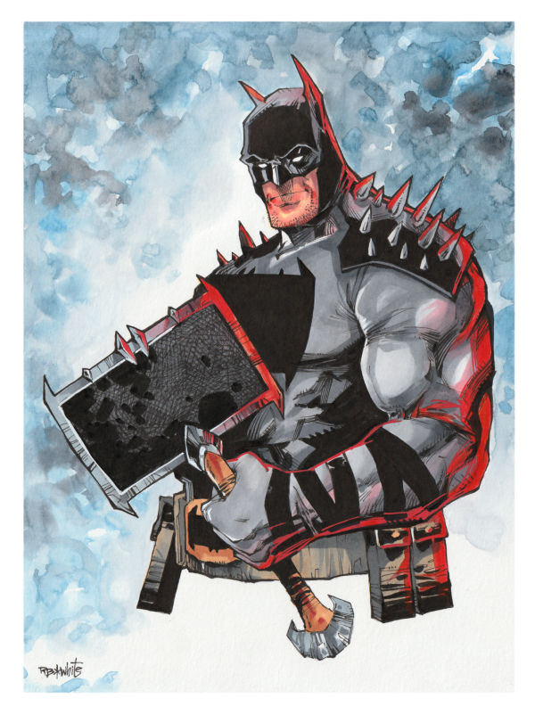 Image for NANANANANANANANA  Absolute Batman Watercolor Illustration