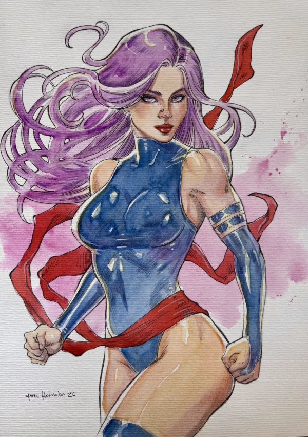 Image for Psylocke Illustration 9x12