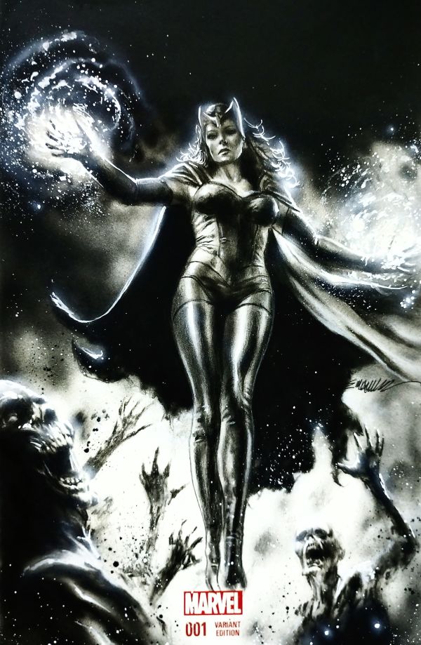 Image for Scarlet witch charcoal pencils And indian inks on AirBrush by Manu Silva 
