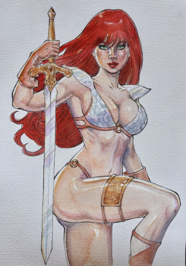 Image for Red Sonja Pin Up 9x12