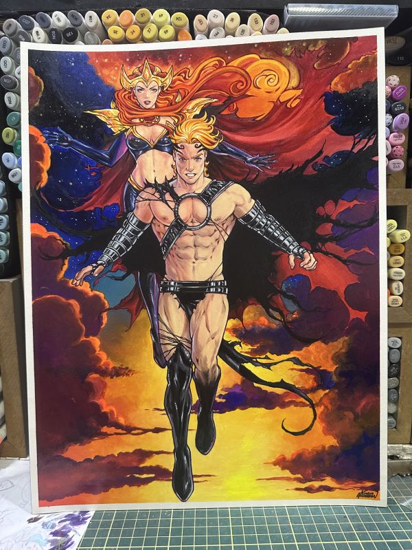 Image for X-Men Goblin Queen & King Original Art
