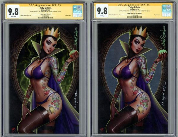 Image for ZIRTY GIRLZ #4 EVIL QUEEN SET CGC 9.8 SS 1ST SIGNED NATHAN SZERDY VIRGIN VARIANT