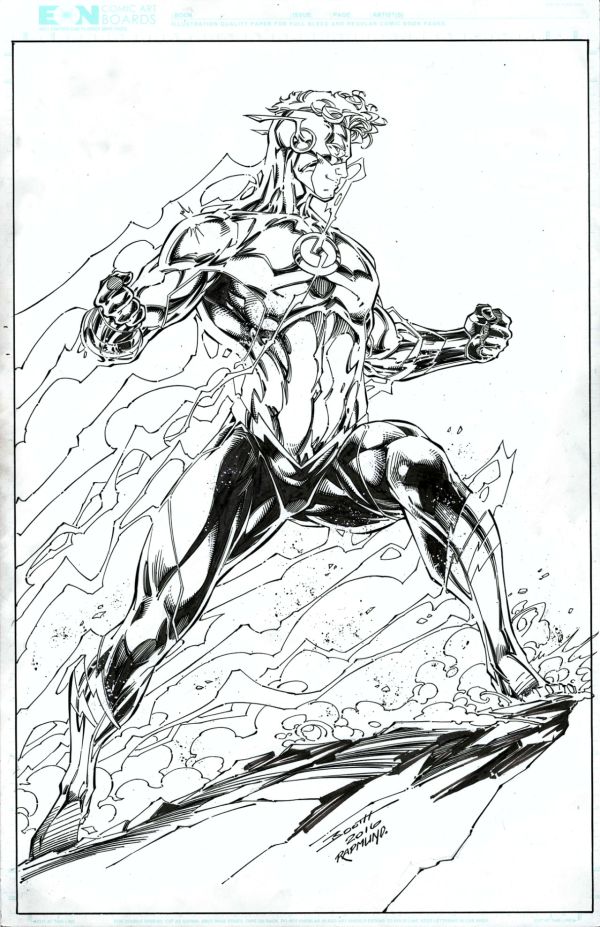 Image for DC/Titans Rebirth Wally West Pinup by Brett Booth