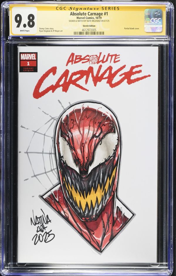 Image for Absolute Carnage #1 CGC 9.8 Signed by Nate Melendez