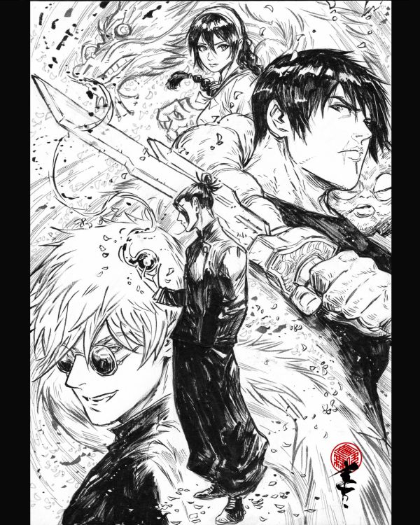 Image for Jujutsu Kaisen Group Illustration