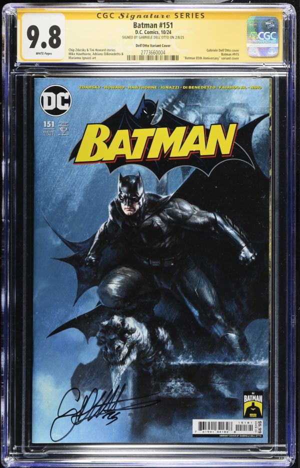 Image for BATMAN #151 CGC 9.8 SS SIGNED GABRIELE DELL'OTTO 85TH ANNIVERSARY VARIANT COVER