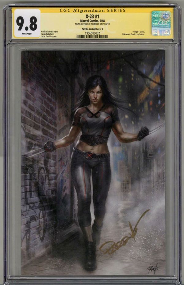 Image for X-23 #1 CGC 9.8 SS SIGNED LUCIO PARRILLO VIRGIN VARIANT COVER C LOW POP 12 RARE