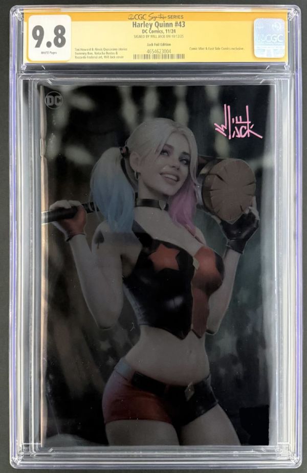 Image for HARLEY QUINN #43 CGC 9.8 SS SIGNED WILL JACK 2024 NYCC EXCLUSIVE FOIL VARIANT