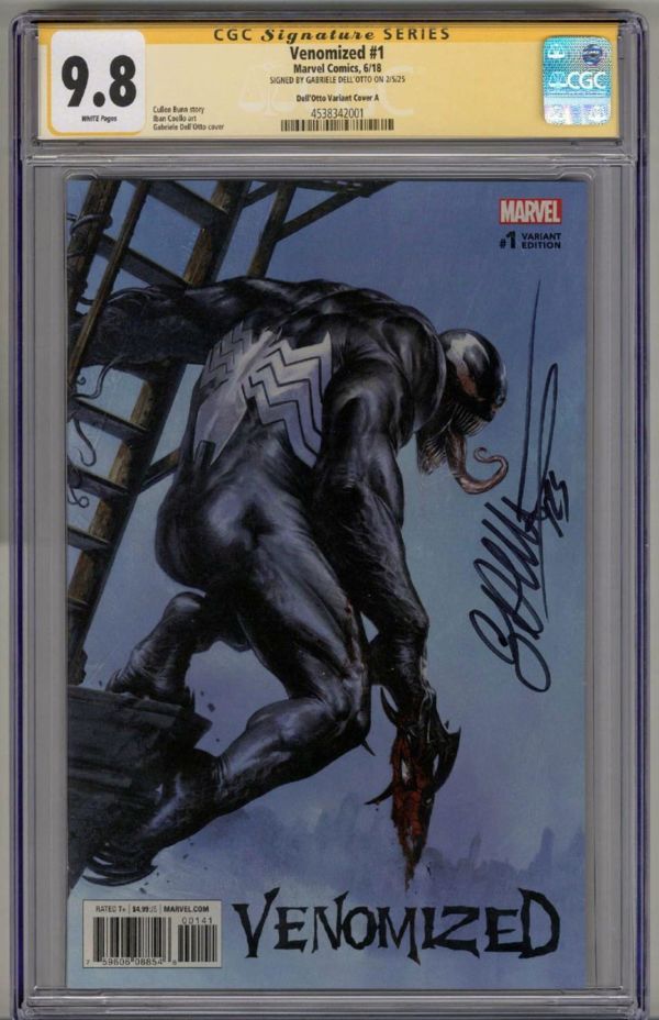 Image for VENOMIZED #1 CGC 9.8 SS SIGNED GABRIELE DELL'OTTO 1:50 RATIO VARIANT COVER POP 4