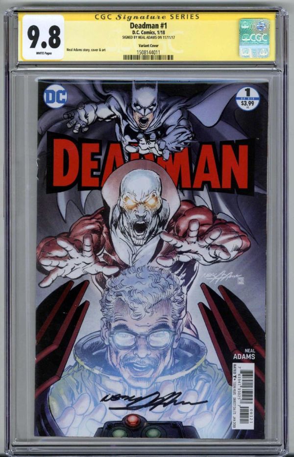 Image for DEADMAN #1 CGC 9.8 SS SIGNED NEAL ADAMS VARIANT COVER LOW POP 3 RARE