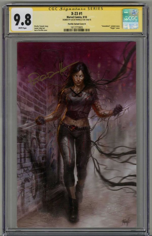 Image for X-23 #1 CGC 9.8 SS SIGNED LUCIO PARRILLO VIRGIN VARIANT COVER D LOW POP 13 RARE