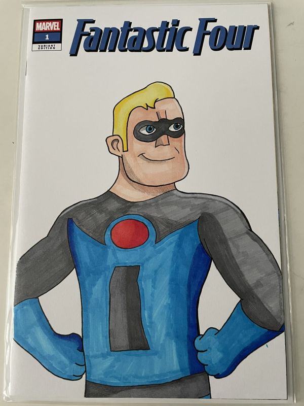 Image for Fantastic Four Blank Cover with Mr. Incredible by Jacob Wilcox