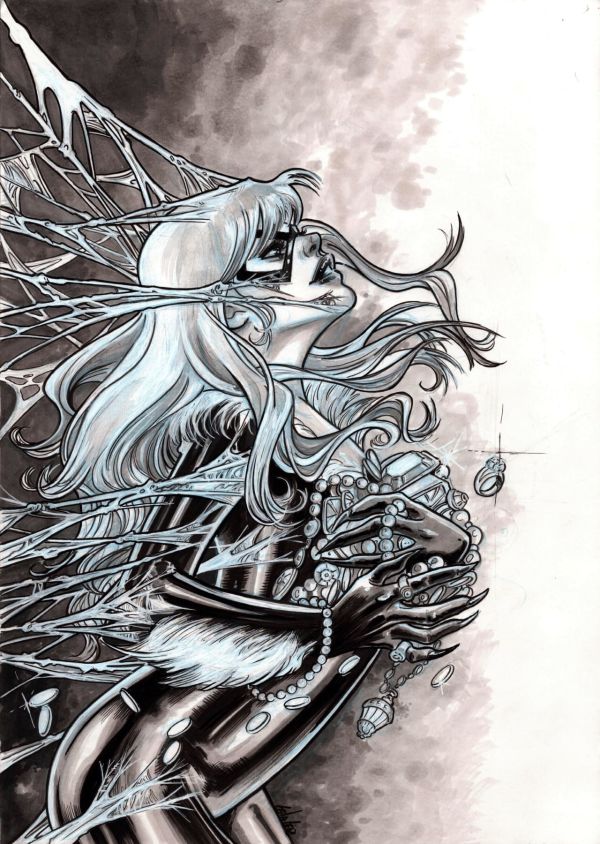Image for Black Cat Original Art - Leila Leiz