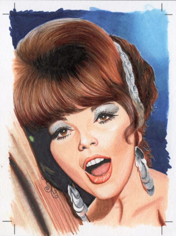 Image for Joan Collins as the Siren sketch card by Bill Crabb