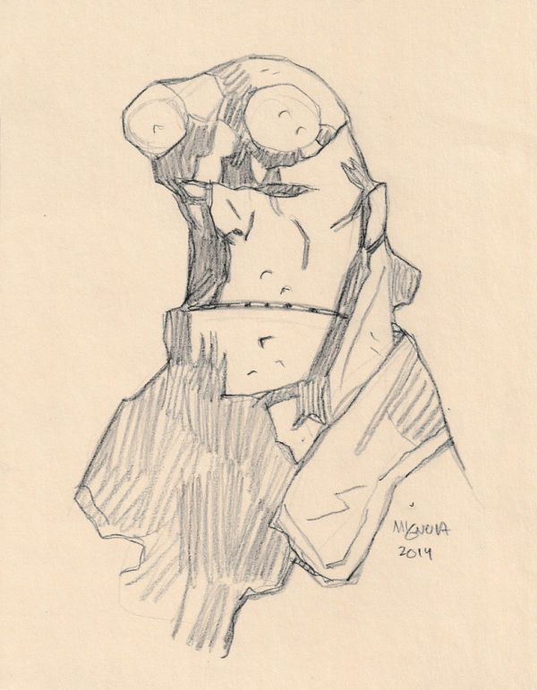Image for Hellboy Pencil Sketch by Mike Mignola