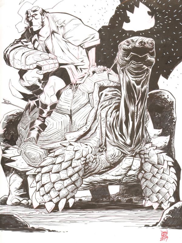 Image for Hellboy Illustration by Drew Moss