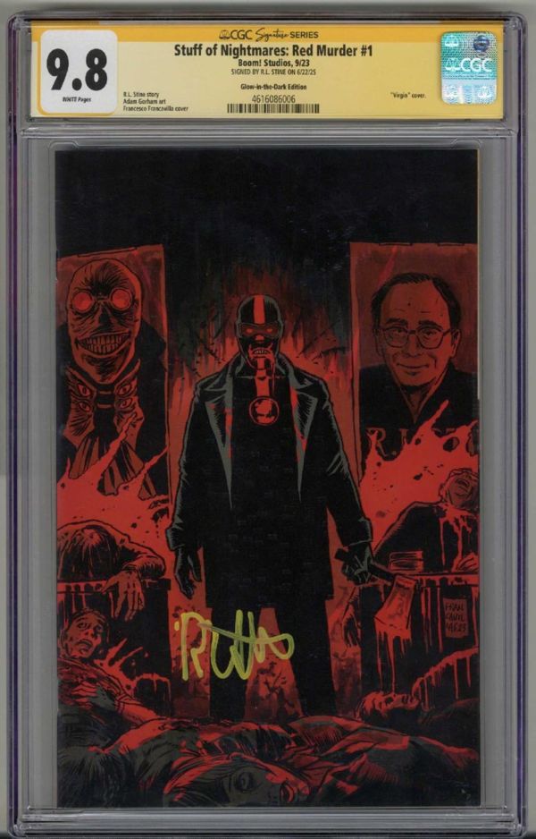 Image for STUFF OF NIGHTMARES: RED MURDER #1 CGC 9.8 SS SIGNED R.L. STINE VIRGIN LOW POP 1