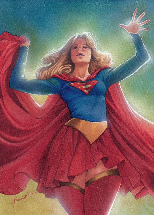 Image for Traditional Supergirl Art by Nathalie Braconnot