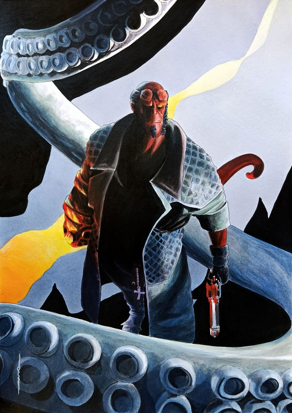 Image for Hellboy #2 Not-A-Cover by Manuel Alves