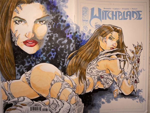 Image for Witchblade Mixed Media Sketch Cover