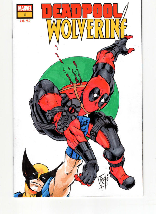 Image for Deadpool Wolverine ASM #300 Homage Sketch Cover