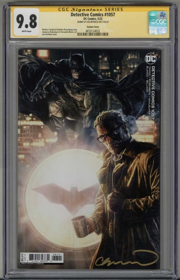 Image for DETECTIVE COMICS #1057 CGC 9.8 SS SIGNED LEE BERMEJO VARIANT COVER BATMAN POP 3