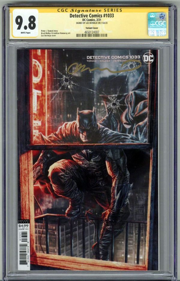 Image for DETECTIVE COMICS #1033 CGC 9.8 SS SIGNED LEE BERMEJO VARIANT COVER BATMAN POP 2
