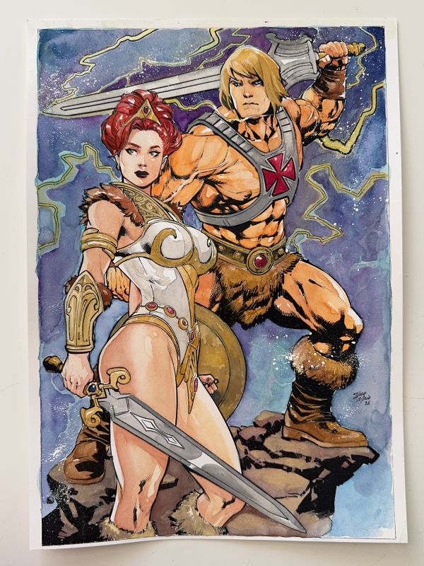 Image for He-Man and Teela Illustration