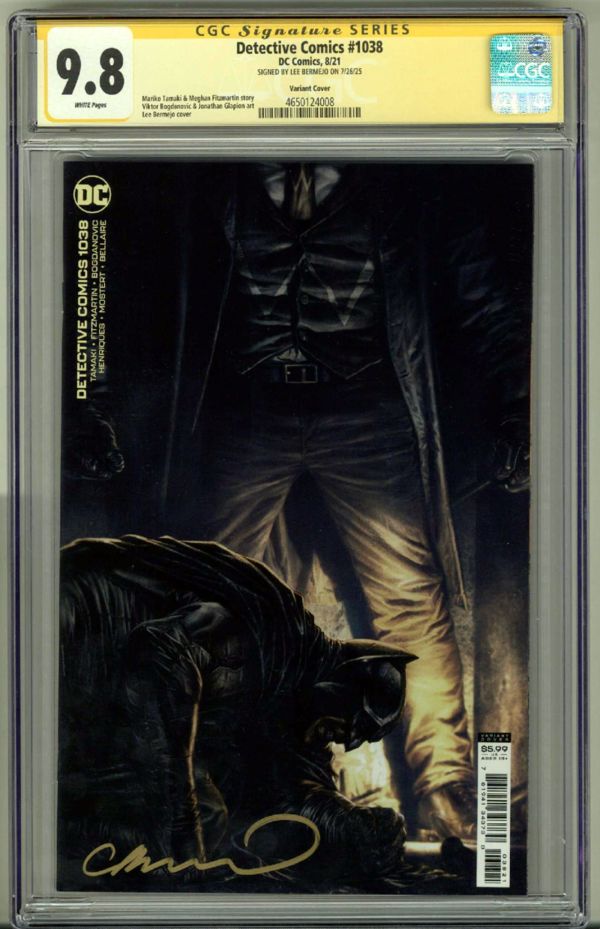 Image for DETECTIVE COMICS #1038 CGC 9.8 SS SIGNED LEE BERMEJO VARIANT COVER BATMAN POP 1