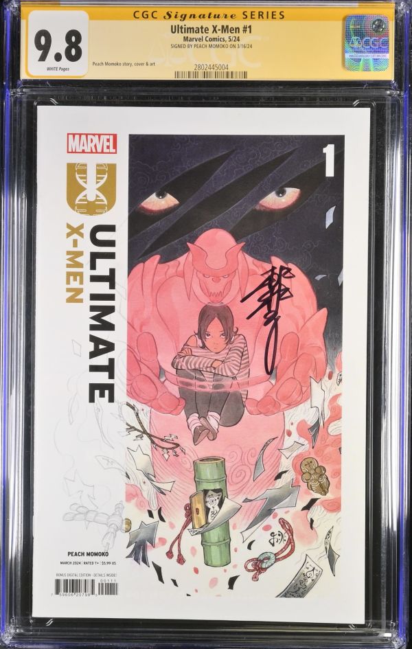 Image for ULTIMATE X-MEN #1 CGC 9.8 SS SIGNED PEACH MOMOKO VARIANT COVER LOW POP RARE