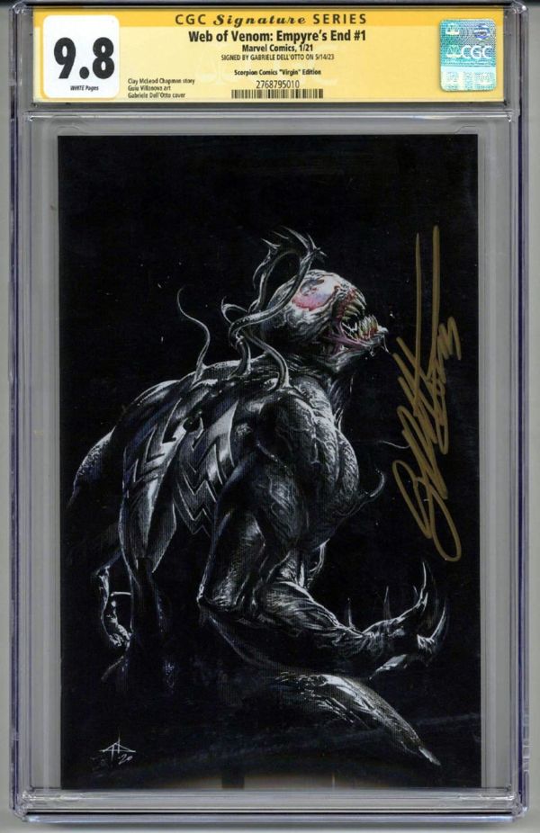 Image for WEB OF VENOM EMPYRE'S END #1 CGC 9.8 SS SIGNED GABRIELE DELL'OTTO VIRGIN VARIANT