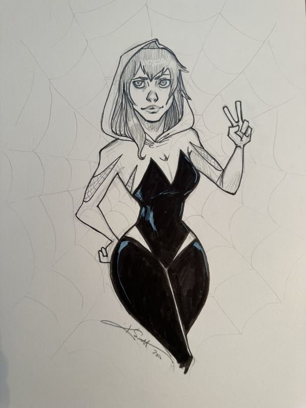 Image for Spider-Gwen 9x12 by K Lynn Smith