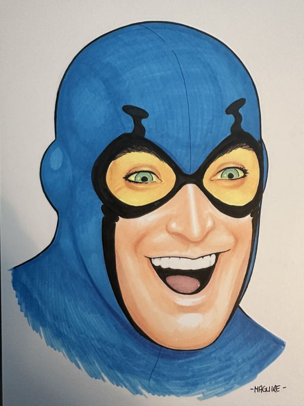 Image for Blue Beetle 9x12 by Kevin Maguire