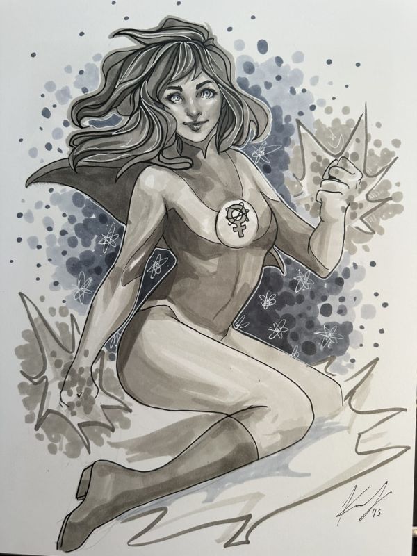 Image for Atom Eve 9x12 Illustration by Kiki Jenkins
