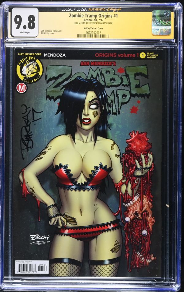 Image for Zombie Tramp Origins #1 CGC 9.8 Signed by Bill McKay