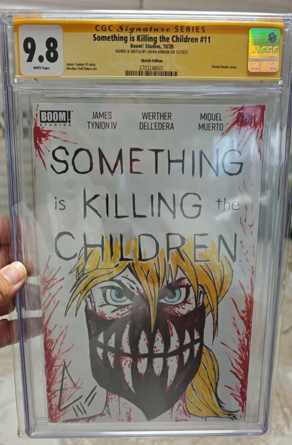 Image for Something is Killing the Children #11 CGC 9.8 Signed & Sketched by Javan Jordan