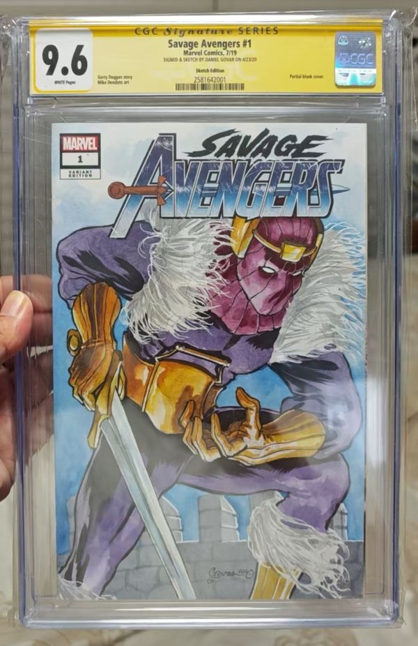 Image for Savage Avengers #1 Baron Helmut Zemo CGC 9.6 Signed & Sketched by Daniel Govar