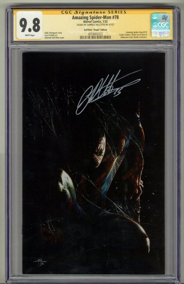 Image for AMAZING SPIDER-MAN #78 CGC 9.8 SS SIGNED GABRIELE DELL'OTTO VIRGIN EDITION POP 4