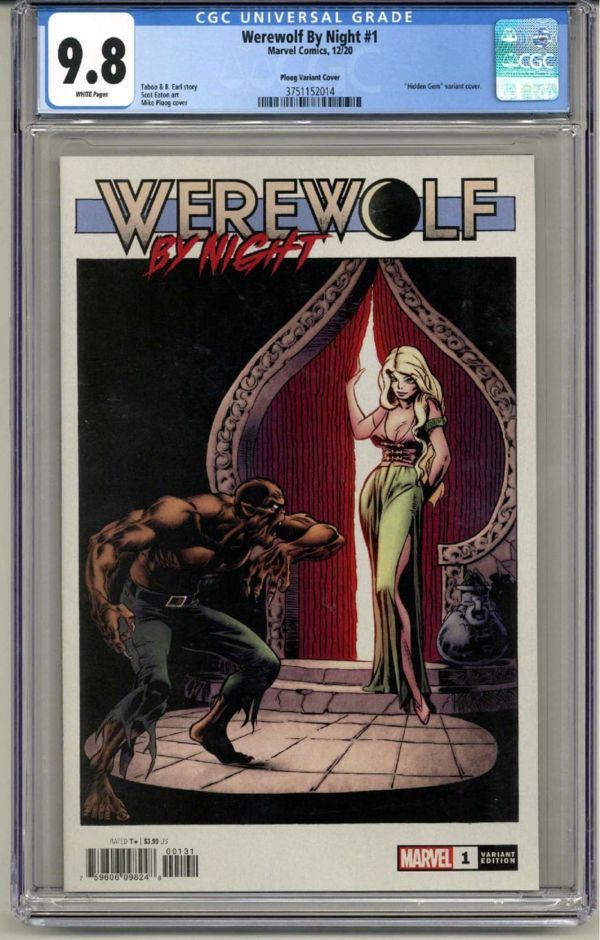 Image for WEREWOLF BY NIGHT #1 CGC 9.8 WHITE PAGES MIKE PLOOG 1:100 HIDDEN GEMS VARIANT