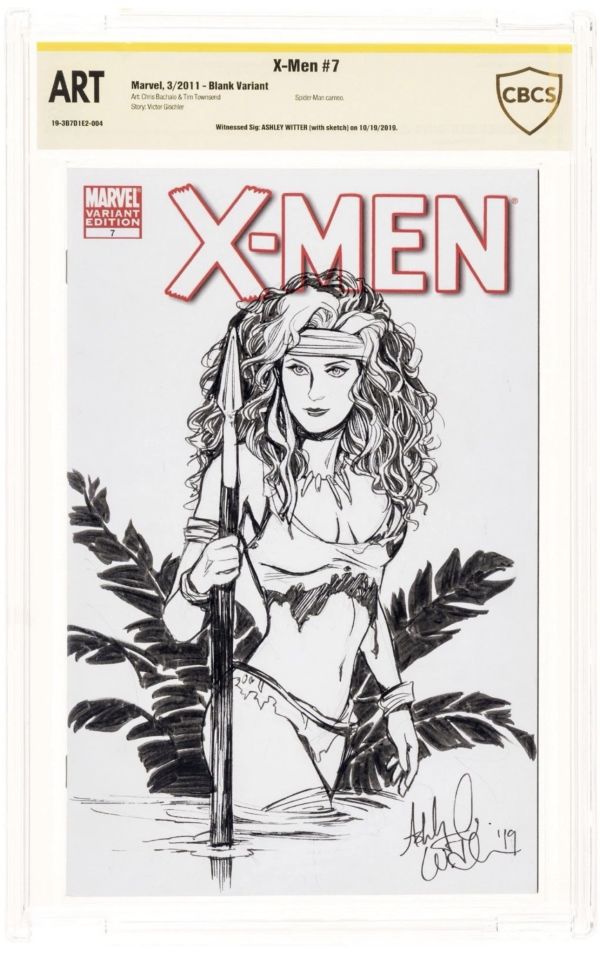 Image for Savage Land Rogue X-Men sketch cover by Ashley Witter