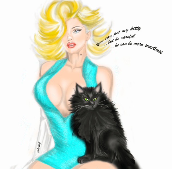 Image for Modern Marilyn & her kitty